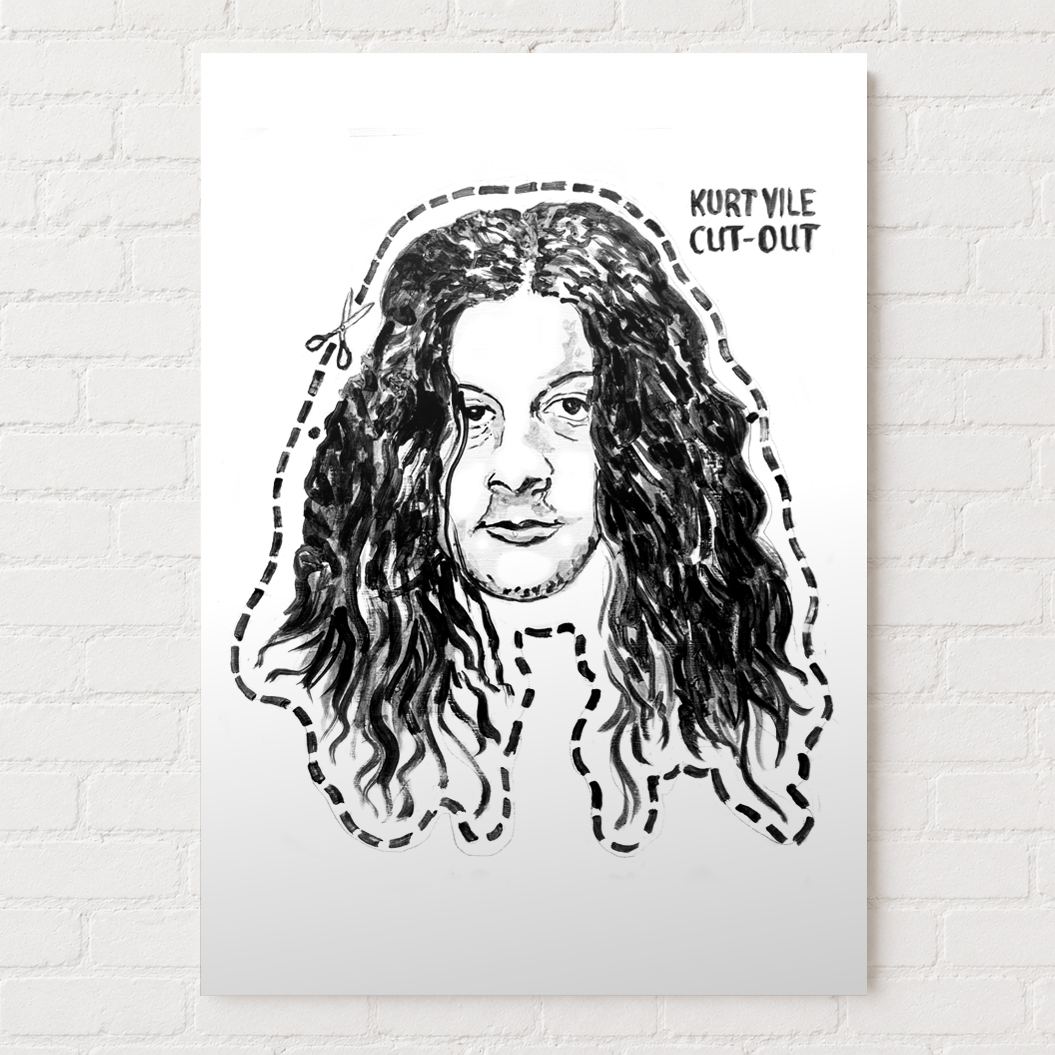 Kurt Vile Cut-Out print by Nicholas Pankhurst